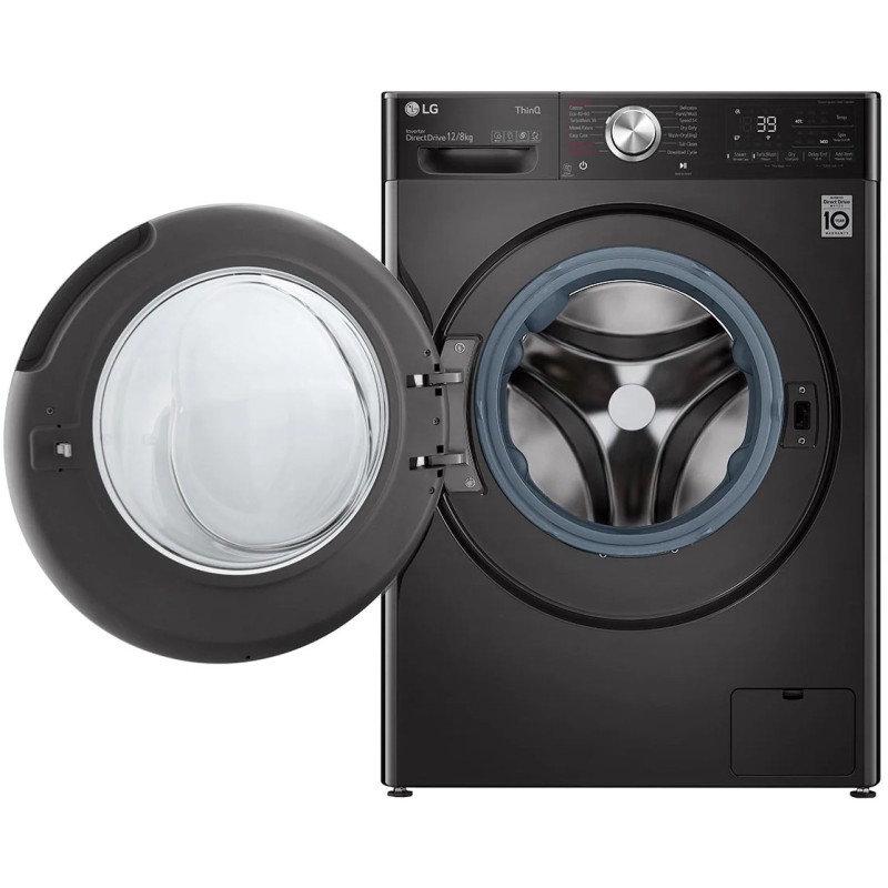 2021-washing-machine-lg-wdv1260brp-12-8kg-black (1) ماشین لباسشویی 12 کیلویی و 8 کیلو خشک کن ال جی V12 مدل WDV1260RP