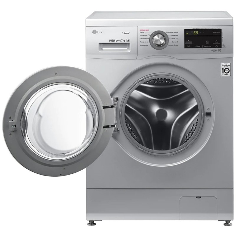 washing-machine-lg-f2j3hs4l-7kg-silver-2021 (2) ماشین لباسشویی 7 کیلویی 2J3 ال جی مدل FH2J3