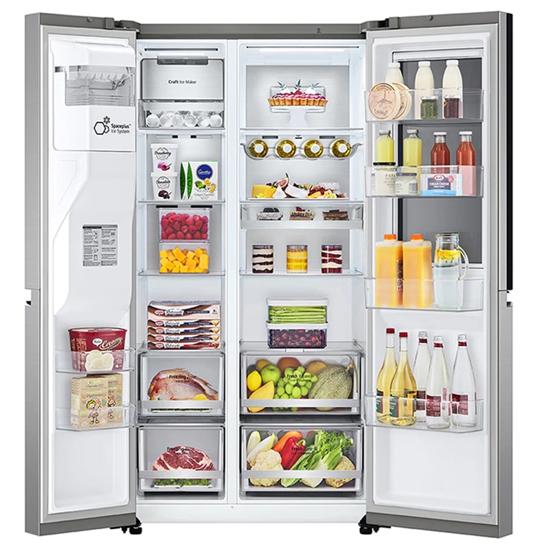 X267-2022-new-5-1 یخچال فریزر ساید بای ساید ال جی مدل X267 ظرفیت ۳۰ فوت GR-X267CQEW