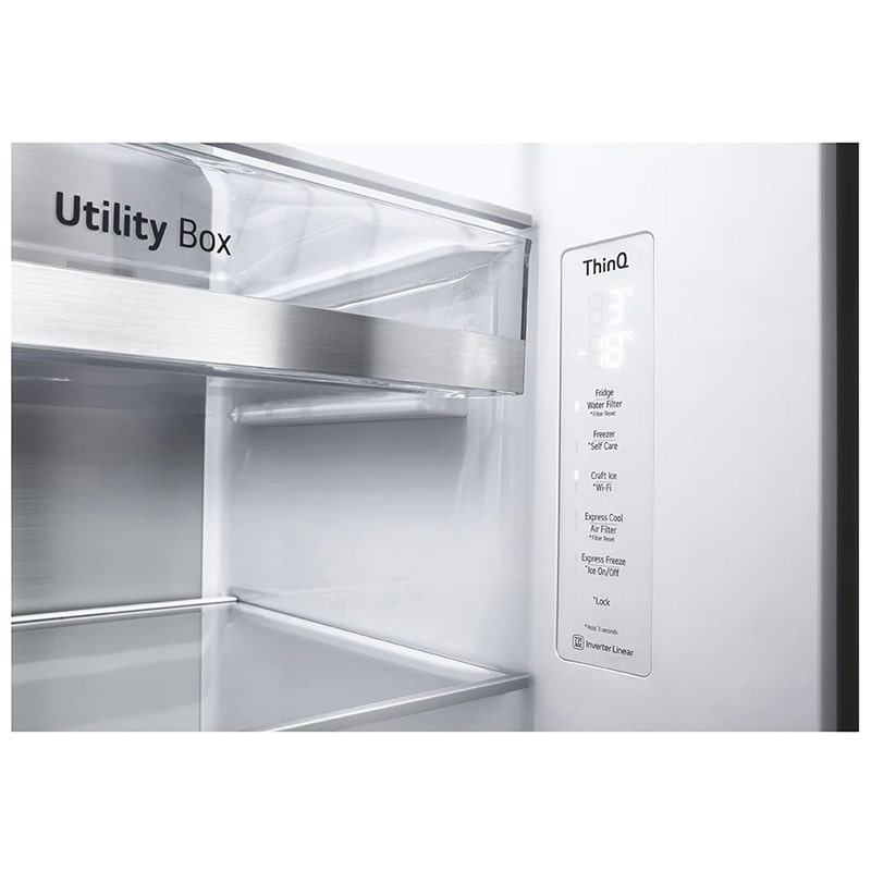 یخچال فریزر ساید بای ساید ال جی مدل X267 ظرفیت ۳۰ فوت GR-X267CQEW