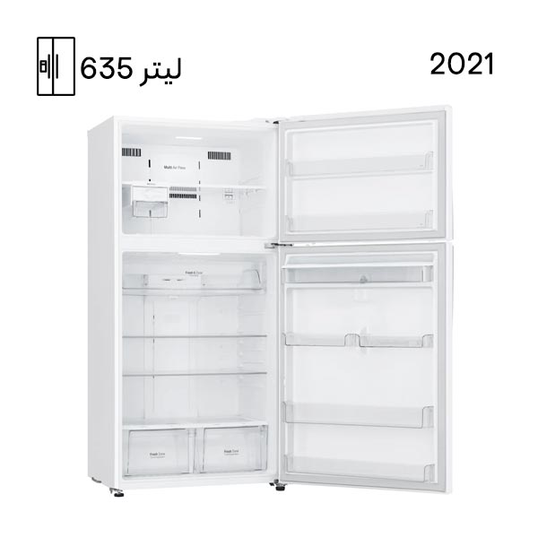 یخچال فریزر بالا پایین ال جی مدل 882 سفید