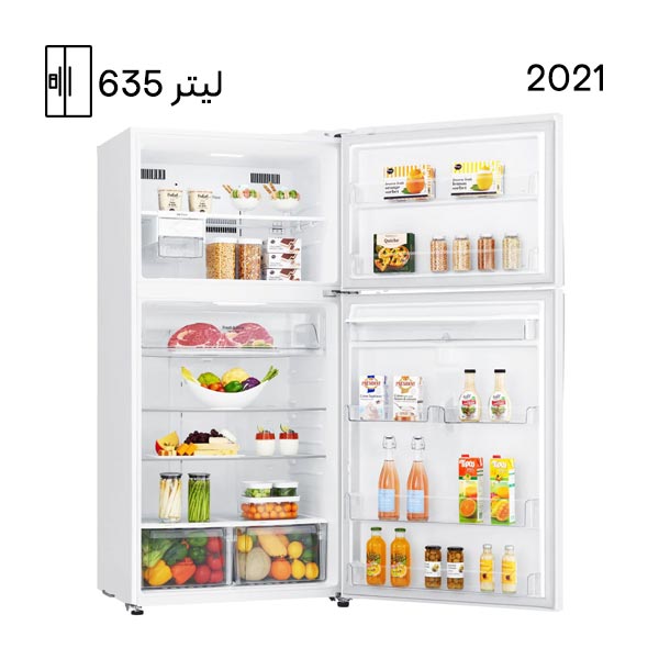 یخچال فریزر بالا پایین ال جی مدل 882 سفید