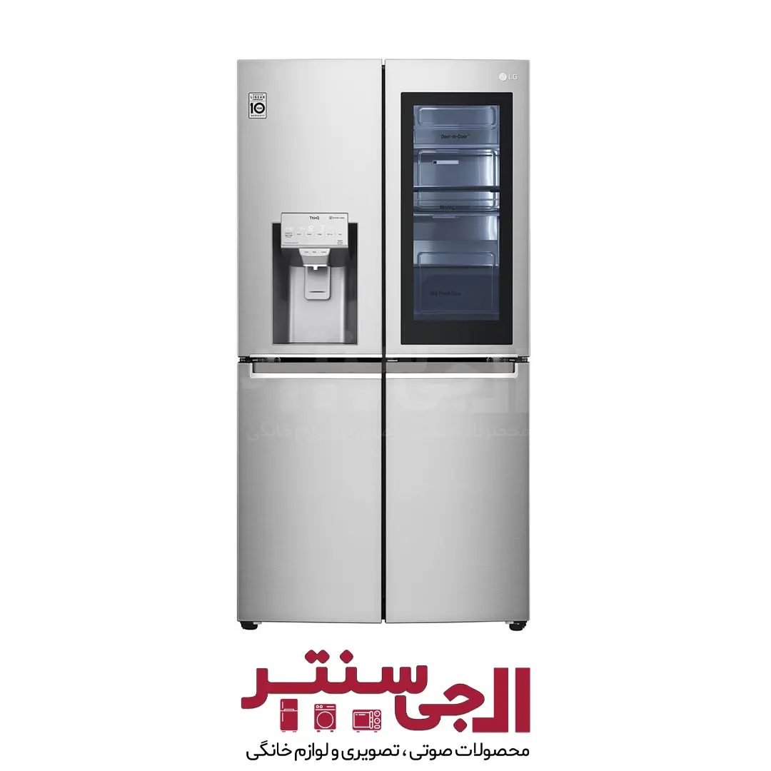 یخچال فریزر ساید بای ساید ال جی مدل X945 ظرفیت 25 فوت GMX945NS9F یخچال فریزر ساید بای ساید ال جی مدل X945 ظرفیت 25 فوت GMX945NS9F